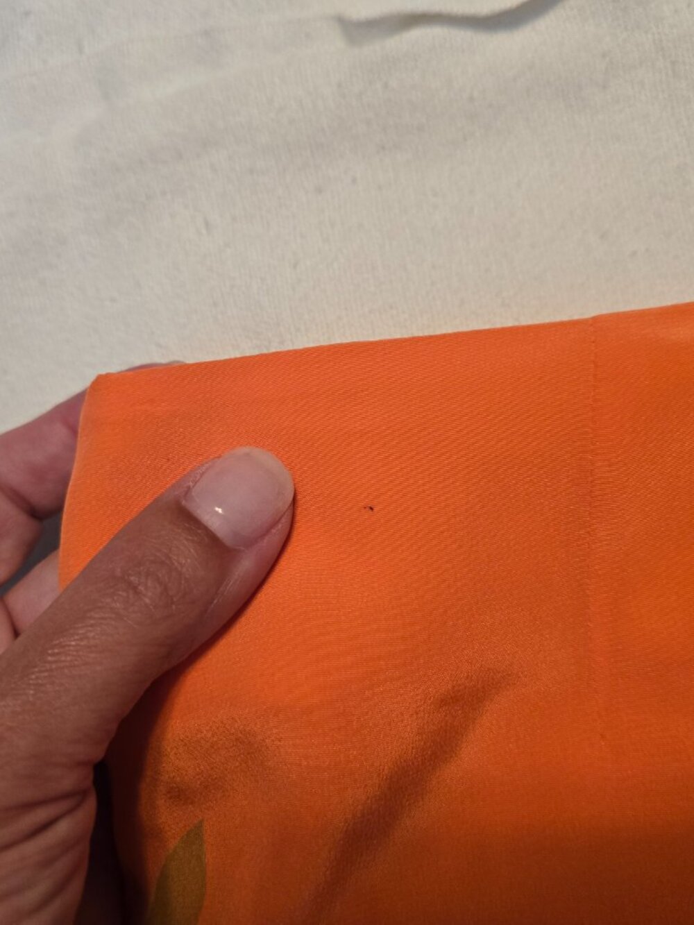 Tori Richard Honolulu 100% Silk Orange Midi Skirt Flowers Paradise Size 4 Lined - Picture 13 of 13